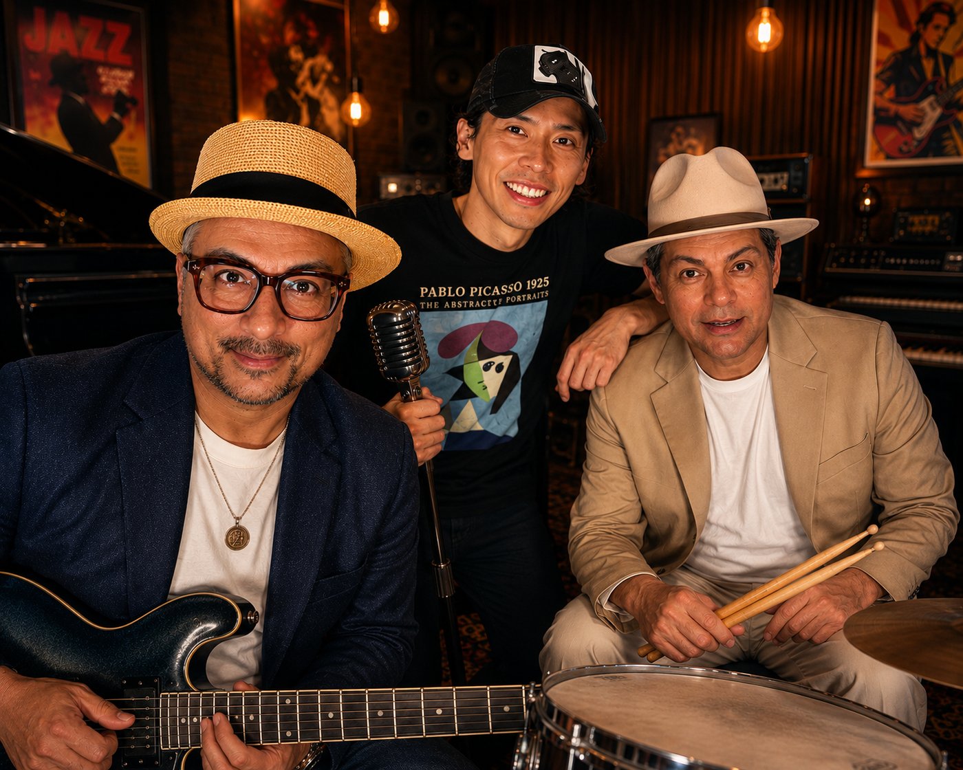 Jacupé & MasQ'3 trio performing live